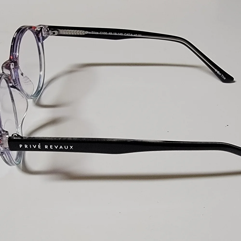 PRIVE Revaux NWOT Round Glasses with Patterned Frame
